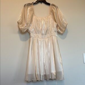 Arula Shiny Cream Dress